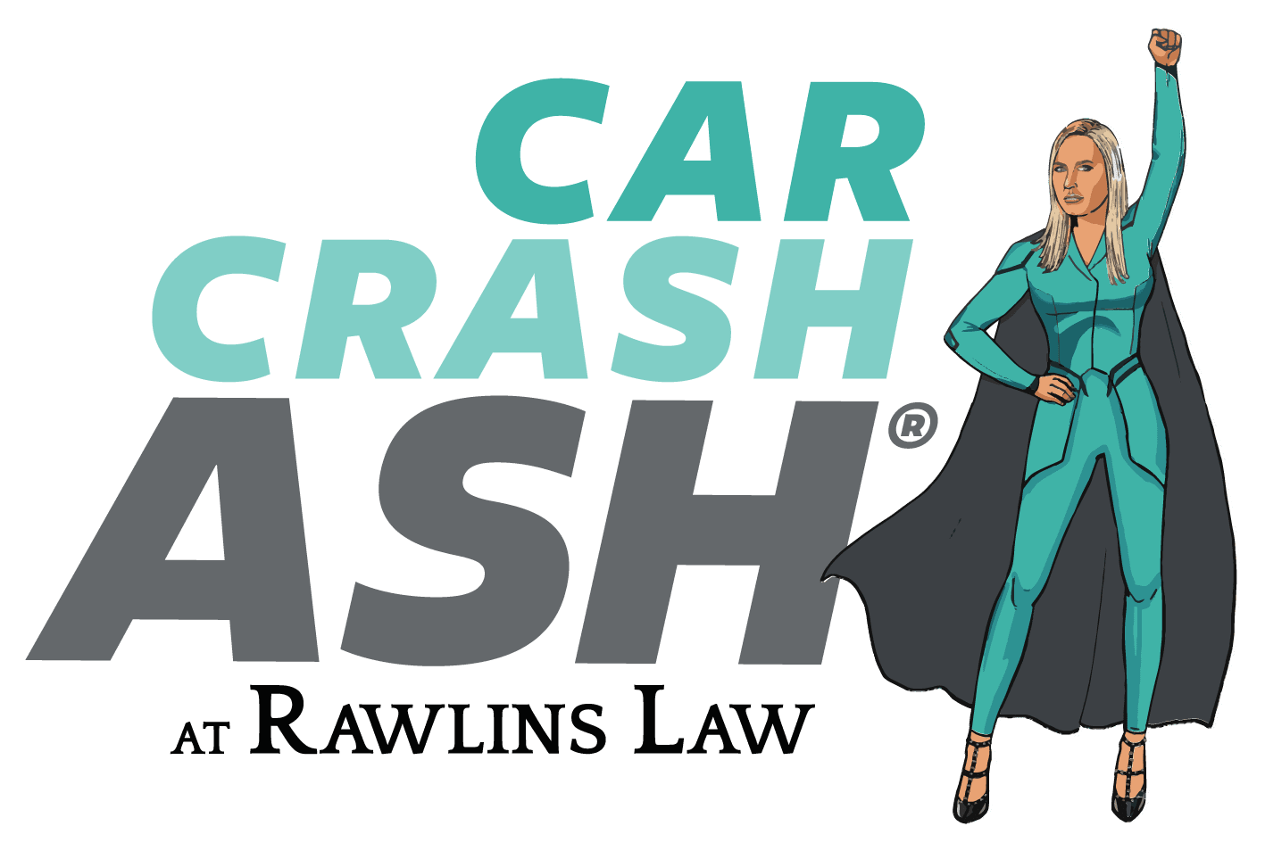 Car Crash Ash Accident Lawyer Logo