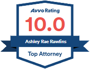 Calificación Avvo 10.0 Abogada Ashley Rae Rawlins