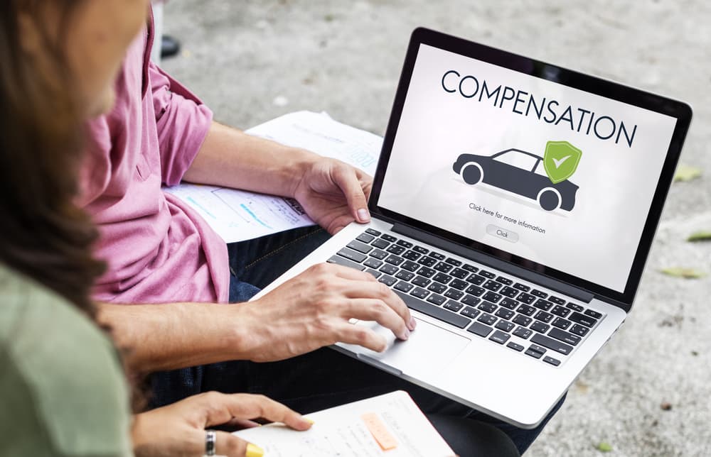 Concept of vehicle insurance reimbursement for car owners.