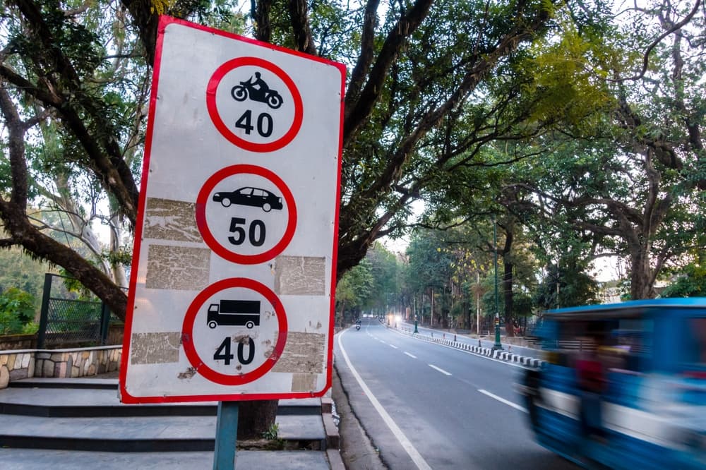 Maximum Speed Limit sign board for different kinds of vehicle